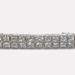 Silver Full Diamond Single Row Zircon Necklace - Image 2