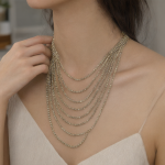 Gold Multi-layer Dropping Zircon Necklace - Image 4