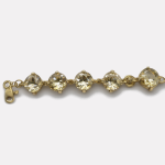 Gold 3D Heart Pendant Bangle - Image 2
